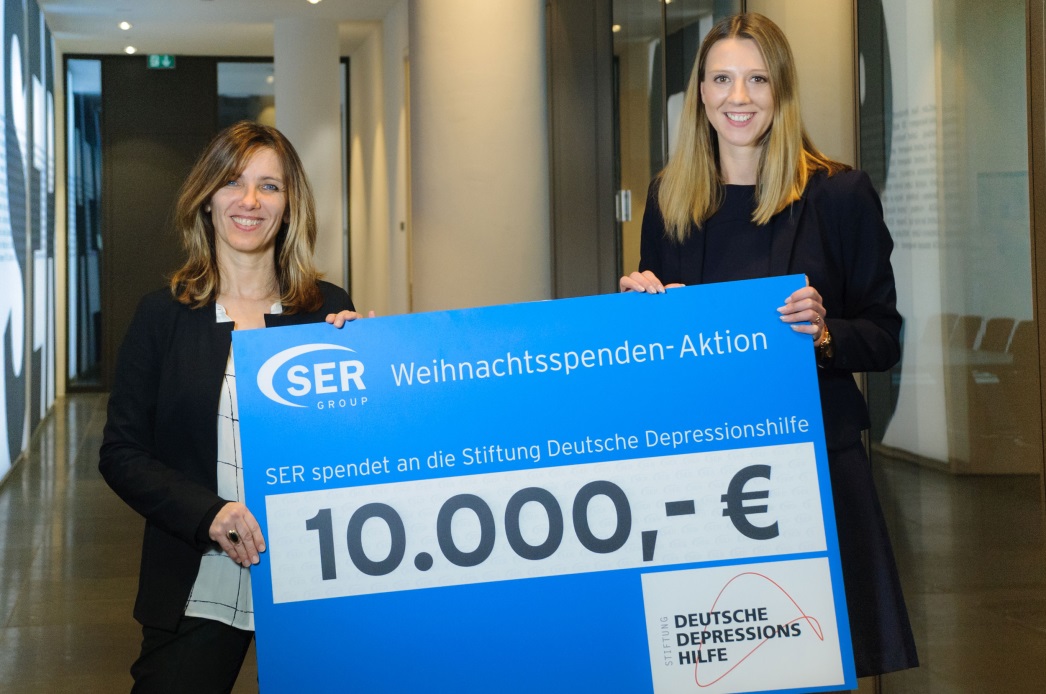 Scheckübergabe an Stiftung Deutsche Depressionshilfe