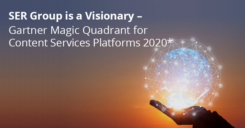 SER Group a Visionary in the Gartner Magic Quadrant for Content